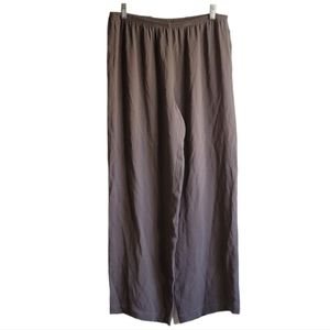 EILEEN FISHER Wide Leg Silk Pants Medium